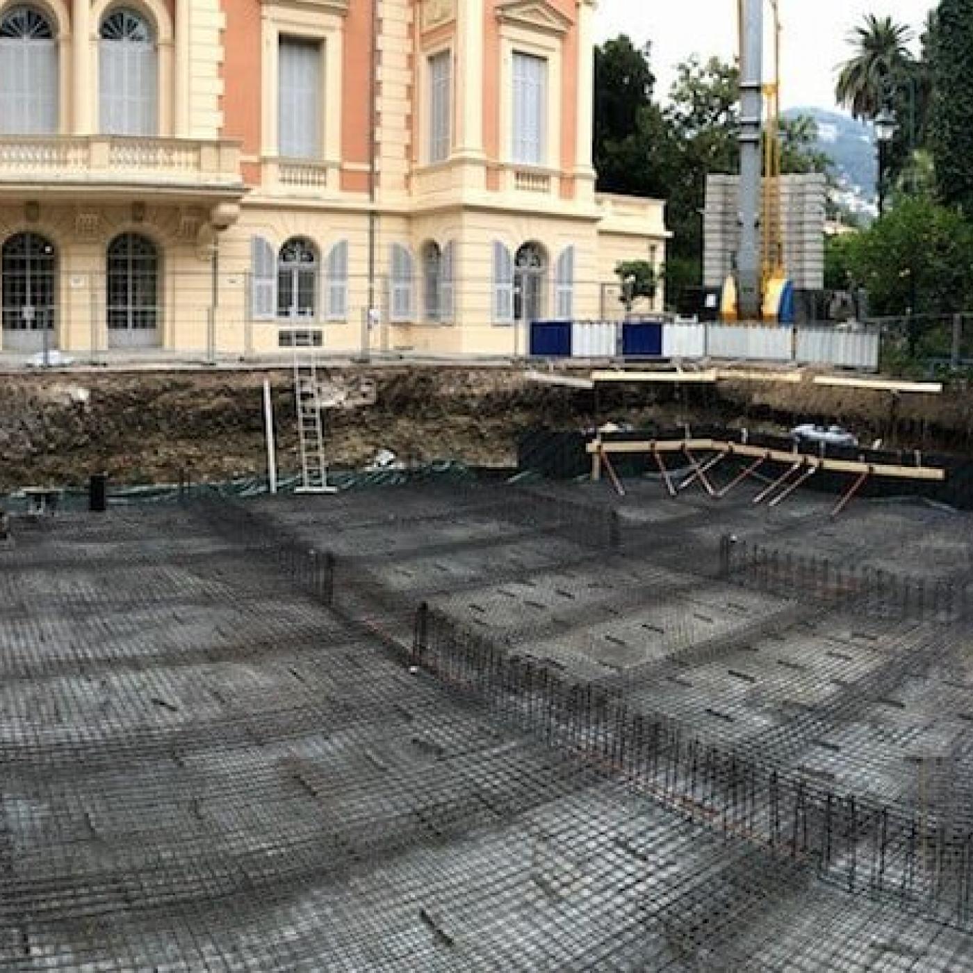 Création d&rsquo;un bassin  de rétention des eaux pluviales au Palais Carnolès de Menton