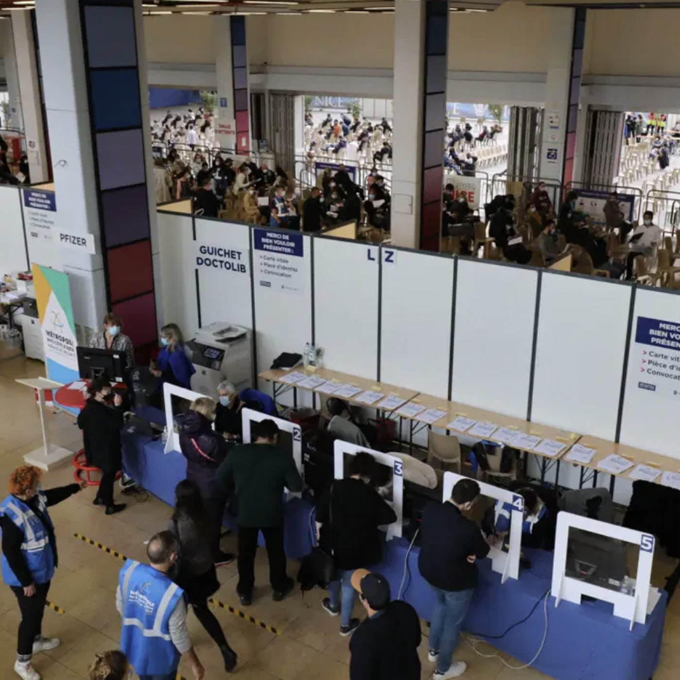 Nice: le centre de vaccination du Palais des Expositions déménage