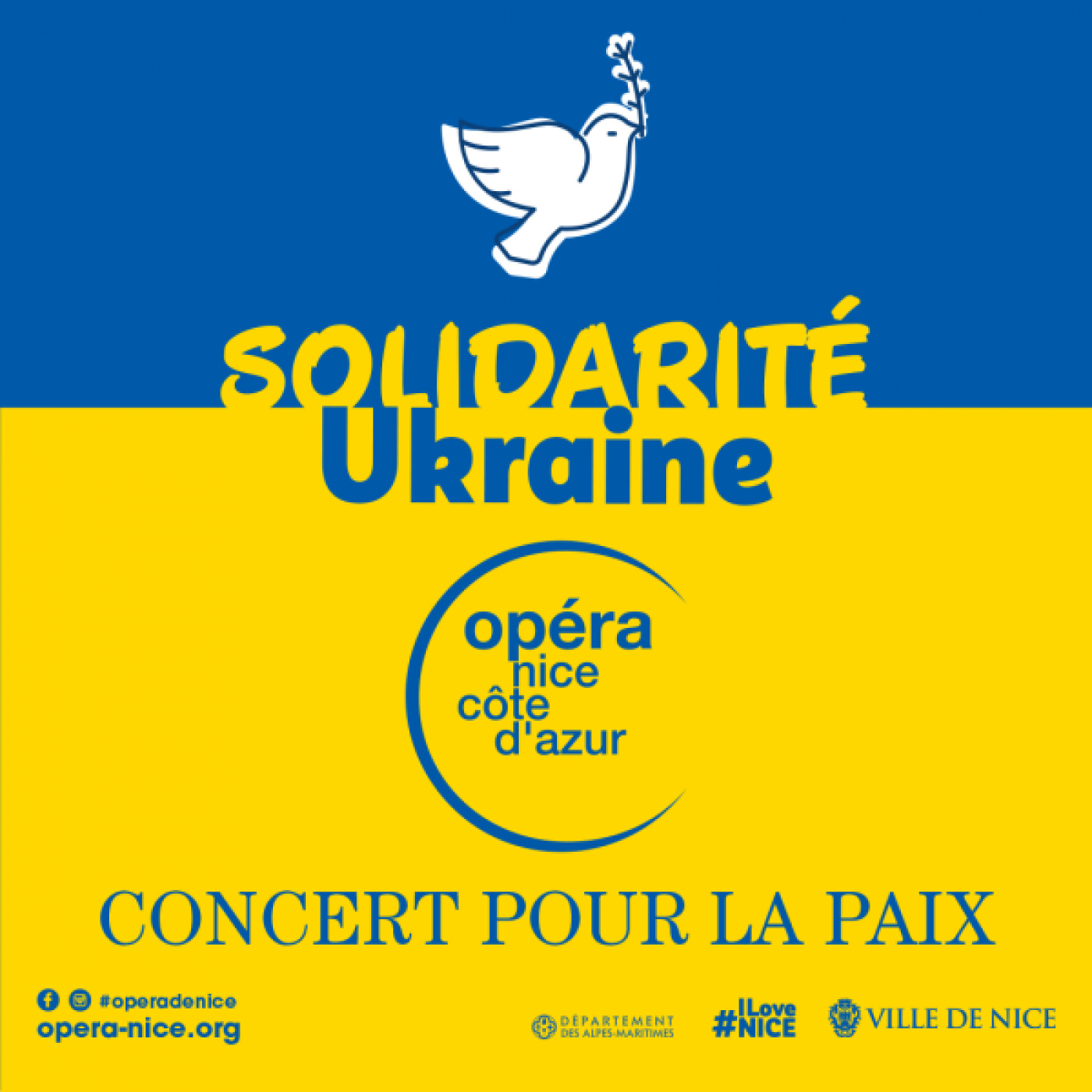 Ce soir, la ville et l&rsquo;opéra de Nice organise un grand concert en faveur de la paix