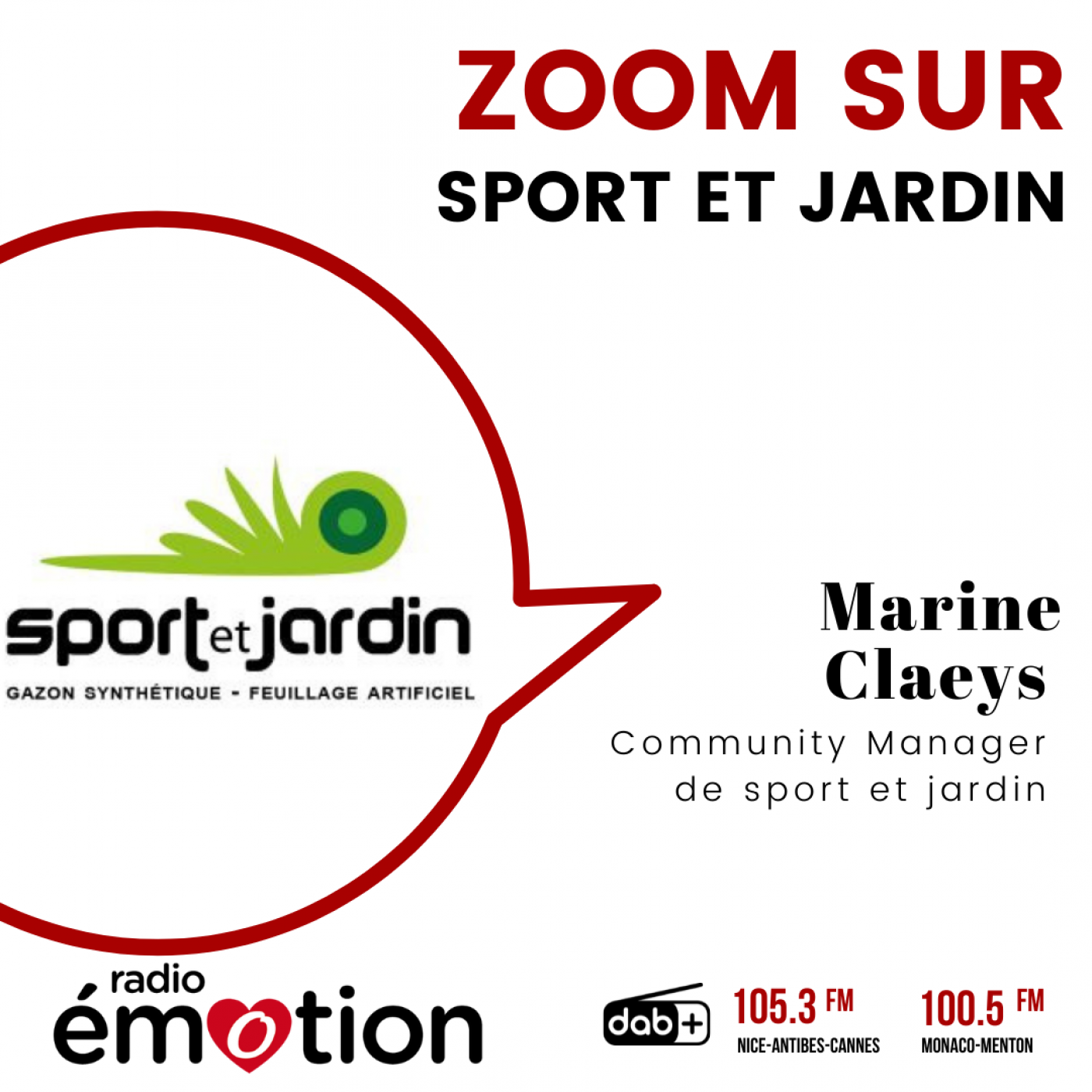 ZOOM AVEC SPORT ET JARDIN